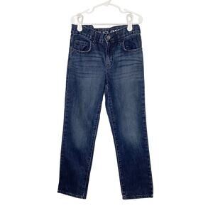 The Children’s Place Dark Wash Straight Leg JeansAdjustable 8